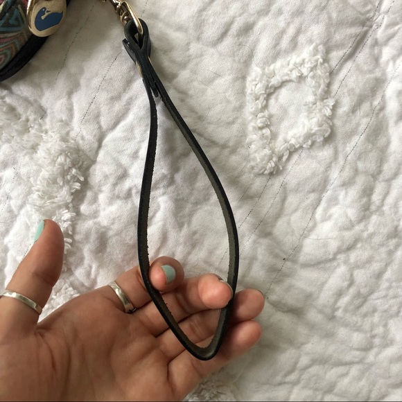 Dooney and Bourke Wristlet Rainbow Monogram Light Blue  PRIDE Dooney & Bourk 🌈 rainbow colored wristlet 🌈